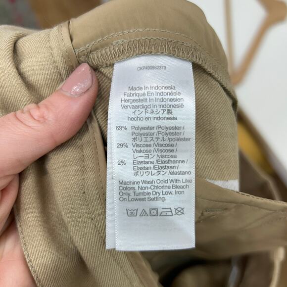 NEW $128 Madewell Tan The Harlow Super Wide Leg Trouser Pant 00 Neutral - Picture 7 of 7